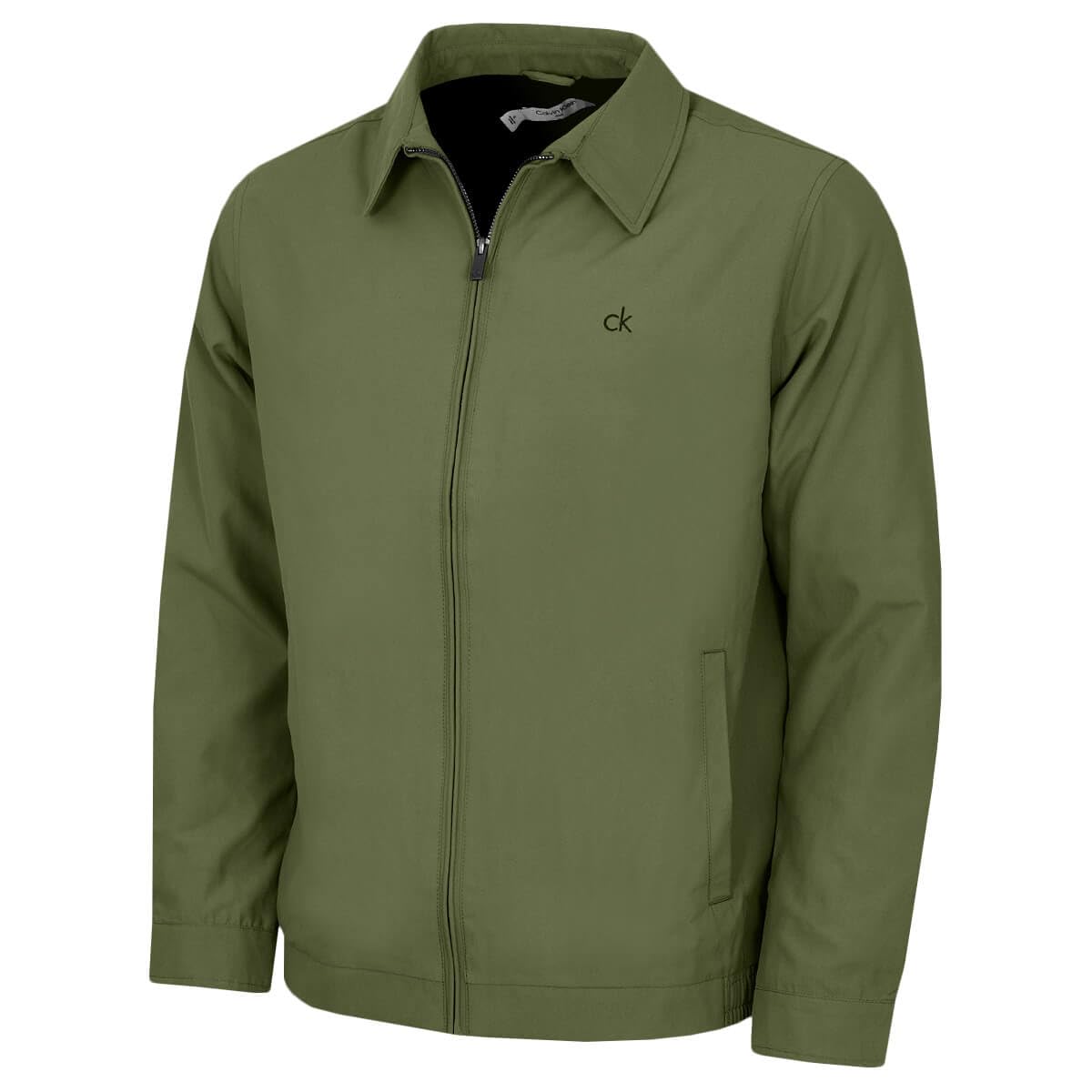 Calvin Klein Mens Hawkins Classic Stylish Jacket - Khaki Green - XXL