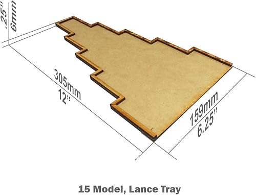 Vista 24 de LITKO Bandeja de movimiento de formación de lanza Bretonnia Compatible con Warhammer: The Old World Rango y archivo
