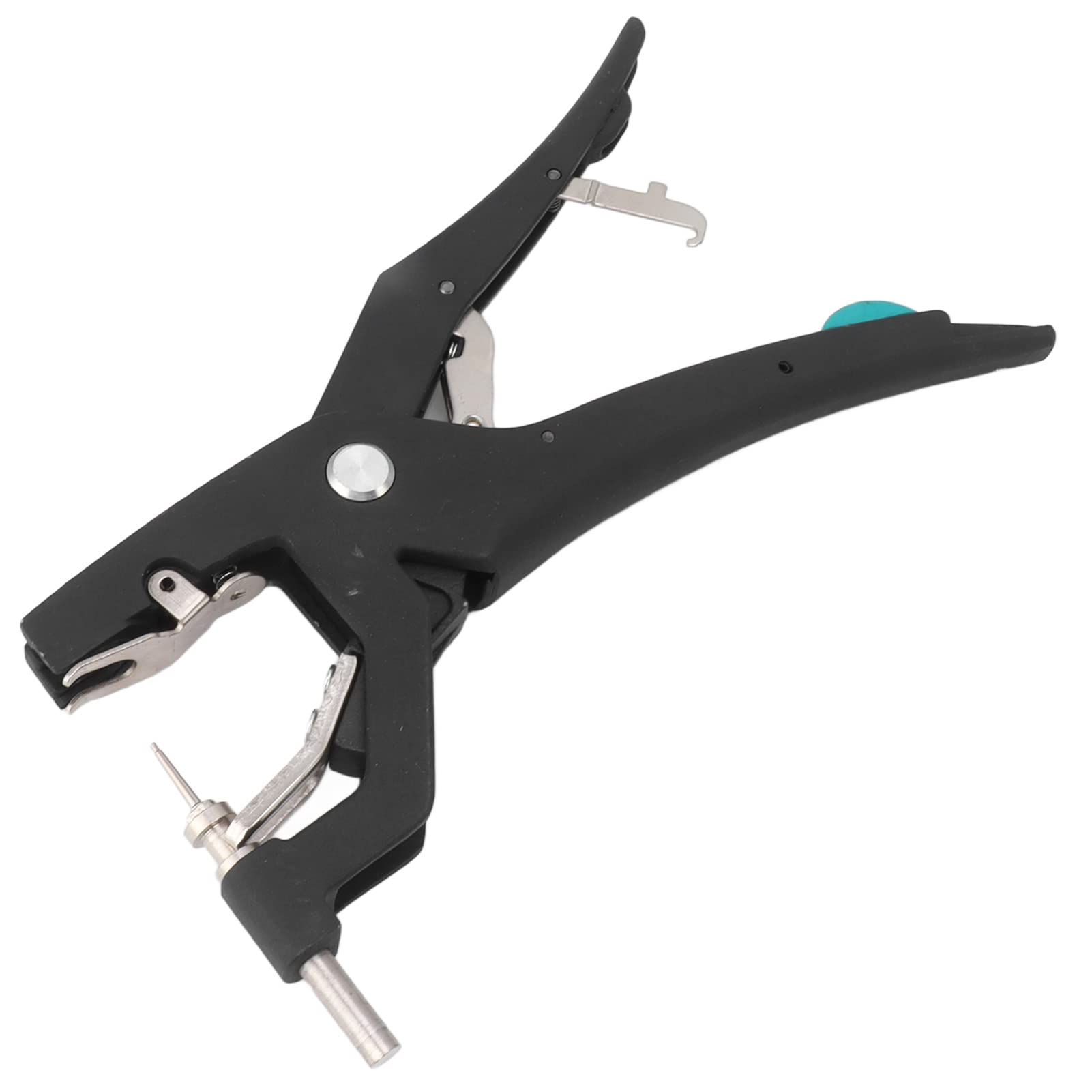 Hydraulische Ohrmarkenzange, Automatischer Rückprall, Legierter Stahl und Kunststoff, Spart Zeit und Mühe. Ohrmarkenstanzer mit Komfortablem Griff für den Bauernhof