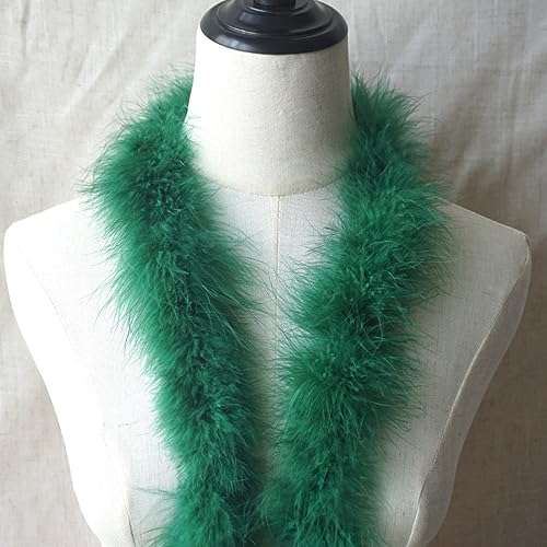 Anevous Federboa Länge ca. 2m, Einfarbig Feder Boa Federstola Federschal Kostüm-Accessoire, Federstreifen Hochzeit Dekorationen für 20er Jahre,...