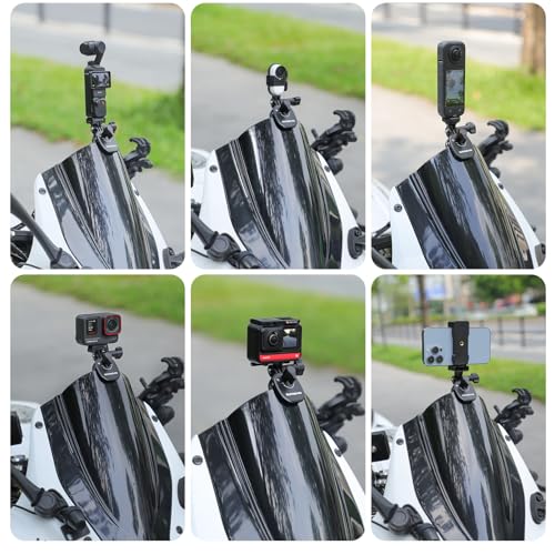 Pince de pare-brise de moto orientable pour Action 5 Pro