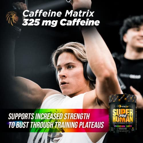 ALPHA LION Superhuman Pre Workout Powder, Beta Alanine, LTaurine & Tri