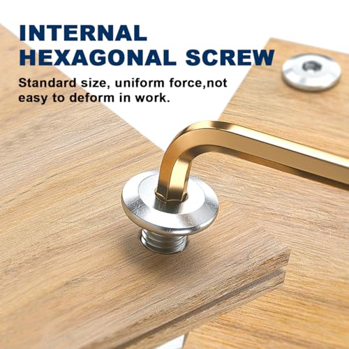 Drenky Flachkopfschrauben Innensechskant, 20 Stück M6x10mm Flachkopf-Innensechskantschraube Edelstahl A2 V2A Schrauben mit Halbrundkopf Edelstahlschrauben Vollgewinde