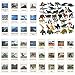 36 Small Animal Figurines Learning & Education Toys, Plastic Realistic Dinosaur Zoo Jungle Safari Sea Ocean Animal Figures, Preschool Learning Activities Matching Game Science Toys