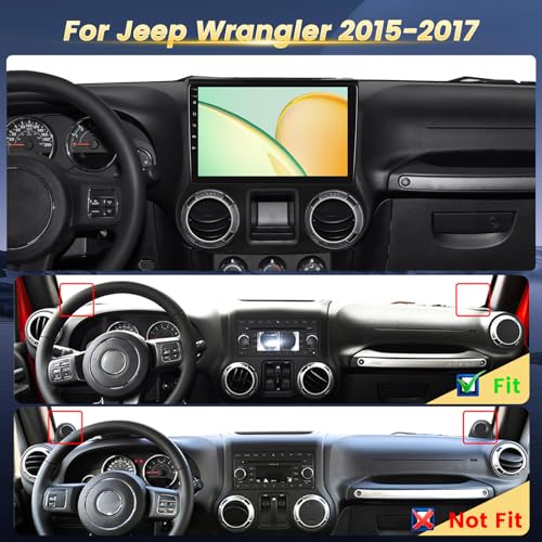 Radio para Jeep Wrangler 2015-2017 con pantalla táctil 10 pulgadas miniatura 2