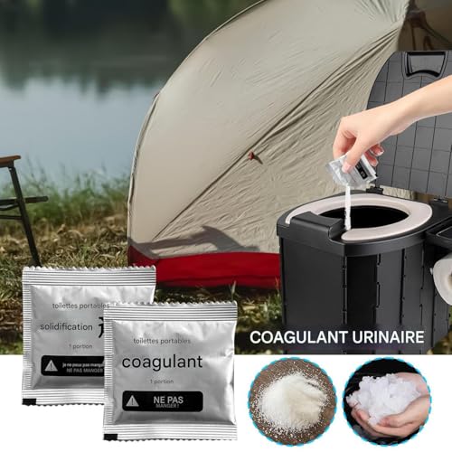 Gel absorbant pour déjections portables et toilettes de voyage - 2