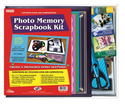 Album de mémoire Pioneer en similicuir noir élégant avec reliure postale rigide