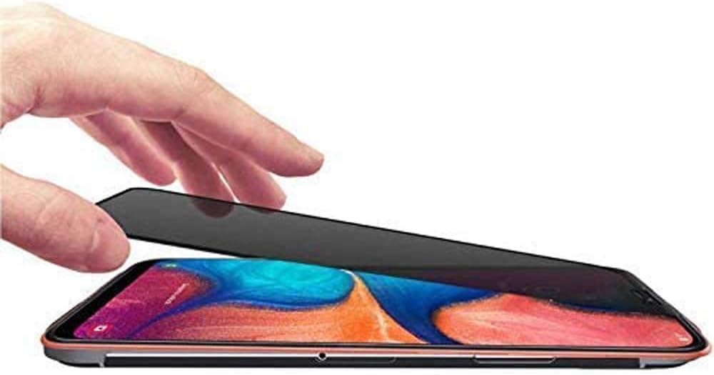 for Samsung Galaxy A21 Privacy Glass Screen Protector - 【2 Pack】 9H Hardness Anti Scratch Privacy Anti Spy Tempered Glass Screen Protector for Samsung Galaxy A21