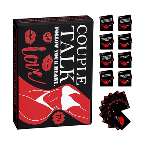 Tarjetas románticas de amor – Juego de baraja impermeable de San Valentín | Tarjetas de fecha para parejas, cupón de gesto romántico impreso en colores brillantes, regalo sorpresa de relación portátil