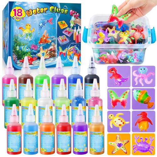 UNGLINGA Magic Water Elf Toy Kit for Kids - 18 Colors Toys Craft Creative Birthday Gifts for Boys...