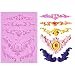 MEIBEL DIY 3D Sculpted Flower royal Lace baroque scroll Silicone Mold Fondant Mold Cupcake Cake Decoration Tool