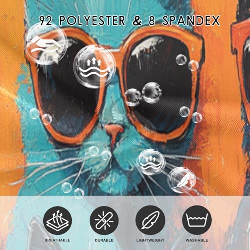 CaTaKu Girls One Piece Swimsuits Cats Sunglass Funny Toddler Bathing Suit for Girls Kids Swimwear 3-10Y3