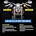 LX-LIGHT Pair 2'' Bullet Style 1157 Front LED Turn Signal Light Kit Compatible with Dyna Softail Touring Street Glide Road King 1986-2023 Honda Yamaha Motorcycles