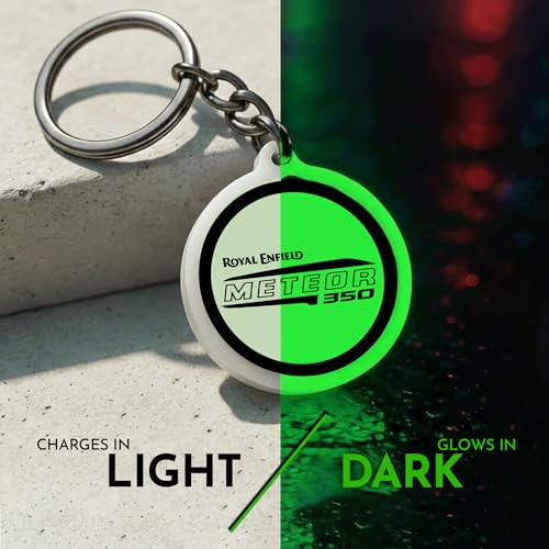 Image of Mi Glow Store Glow in Dark Keychain for Bike Men | Gift for Man | Bike Accessories | Charges in Light Glows in Dark | Key chain for Bike