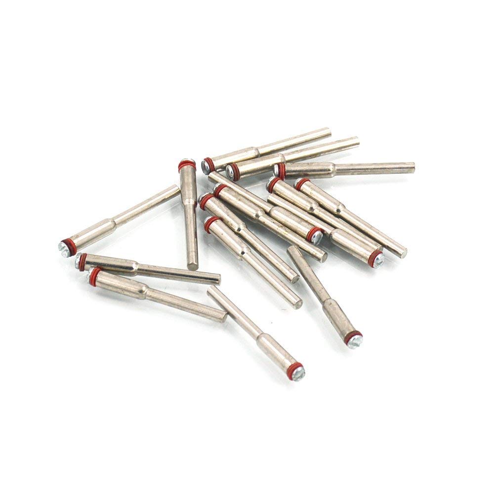 DIY Crafts 2mm Screw Mandrel 1/8” Shank Cut-off Wheel Holder for Dremel & Compatible Rotary Tools (Pack of 5 Pcs, Nickel Plated Steel, Gray)-image-25