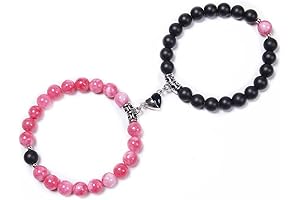 Magnetic Bracelets for Best Friends: Distance Heart Link Bracelets