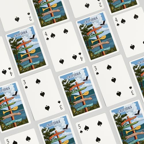 Lantern Press California, Señal Lake y Águila 52 Cartas miniatura 4