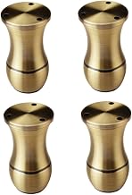 Juego de 4 patas de metal ajustables para muebles de sofá, cama, mesa de café, soporte de 8 a 15 cm de altura, color bronce verde, tamaño de 12 cm