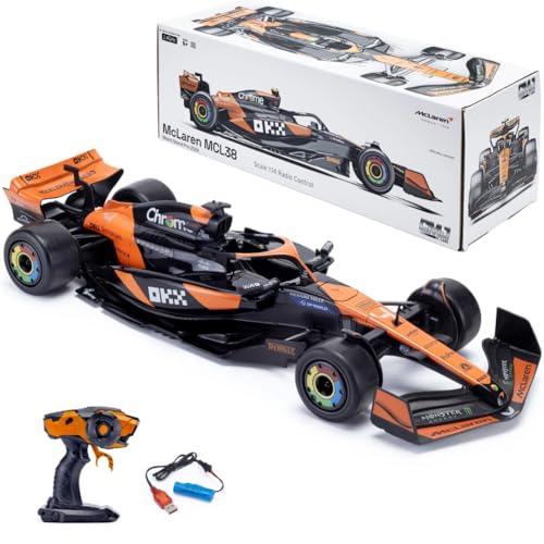 McLaren F1 Ferngesteuertes RC Auto MCL38 (Maßstab 1:14) – 2,4GHz...