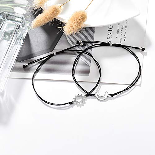 MANVEN Matching Bracelets for Couples Best Friends Pinky Promise Bracelets Birthday Gifts for Family Sister Women Men4