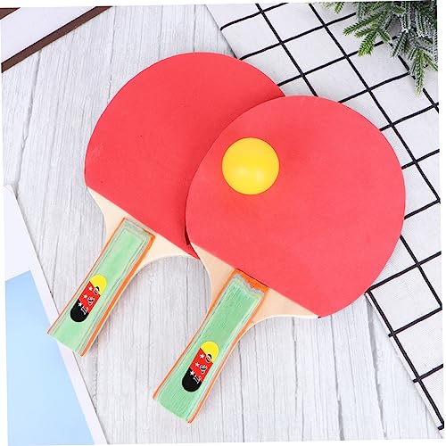 Image of Proberos Table Tennis Racket Set, with 2 Bats & 3 Balls, Children Beginner TT Bat Set for Practice, Lightweight, Durable & Ergonomic Design, Ping Pong Sets Family Game Indoor /Outdoor for Kids Teens