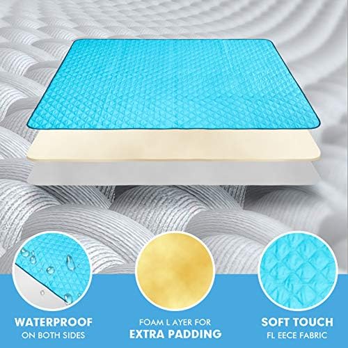 PinRui Extra Large Picnic & Beach Blanket Handy Mat Plus Thick Dual Layers Sandproof Waterproof Padding Portable for the Family, Friends, Kids