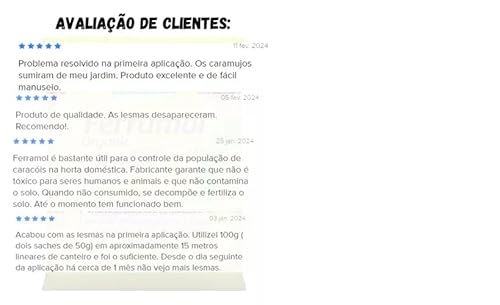 Isca Orgânica Ferramol Neudorff 500g Caracóis Caramujos