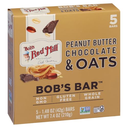 Image of Bob's Red Mill Peanut Butter Chocolate & Oats Snack Bar, 5 bars