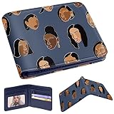 Funermei Cute Wallet for Women Girls Leather Bifold Wallet African American Black Girl Aesthetic Cre