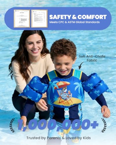 Image of Gogokids Puddle Float Jumper 24-66 Pounds, Toddler Swim Vest Kids Floaties