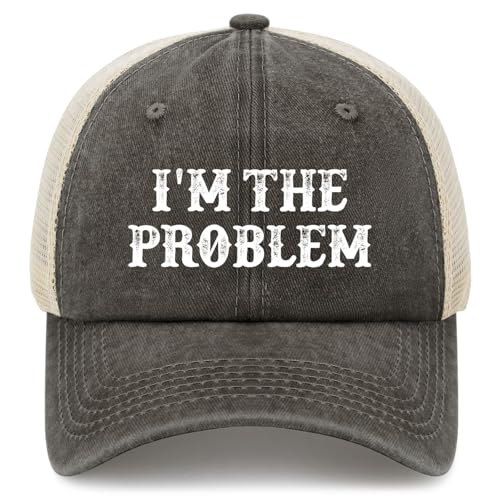 TIHGVBR I'm The Problem Hat Funny Trucker Hats for Women Baseball Hat Funny Gifts