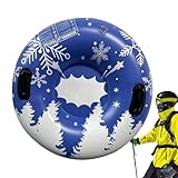 Schneeschlitten, Schneeschlitten, aufblasbar, kältebeständig | 35,4 Zoll dicker...