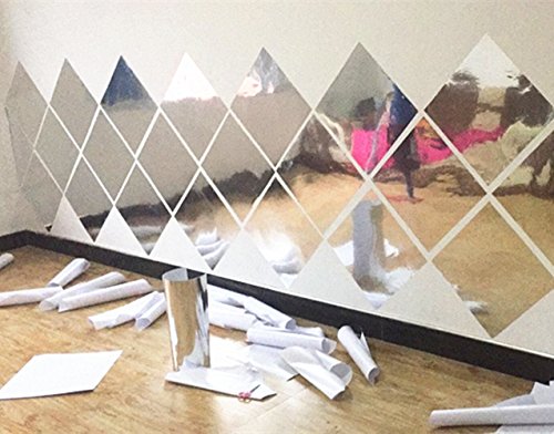 Redodeco Self Adhesive Reflective Chrome Silver Vinyl Wrap Sticker Decal Film Sheet 15Inch By 60Inch #TOP6