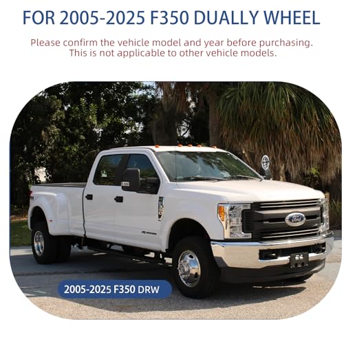 Image of hightall 17 Wheel Simulators Front Wheel, 16 inch 8 Lug 4Vent Holes Stainless Steel Hubcaps,Polished Surface,2Pcs Front Wheel,Bolts On Wheel Cover Set Compatible with Ford Ford 2005-2026 F350 Truck
