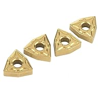 Vista 6 de Hoja de carburo CNC, 10 piezas de torno de torneado WNMG 432 / WNMG0804 insertos de carburo de acero inoxidable para precisión dimensional