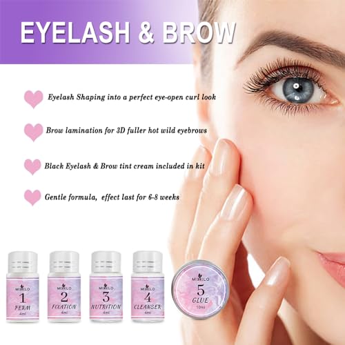 SHEEYOON Lash Lift and Tint 2 in 1 Kit for Long Lasting Fuller Thicker Shaped Brow and Curlier Waved Lash - Image 3