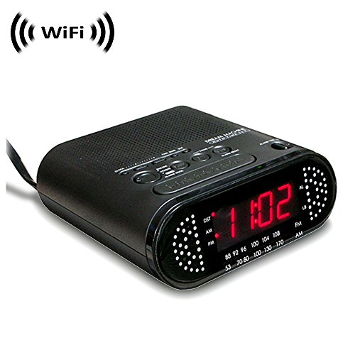 1080p IMX323 Sony Chip Super Low Light Spy Camera with WiFi Digital IP Signal, Recording & Remote Internet Access, Camera Hidden in Sony Dream Machine Clock Radio