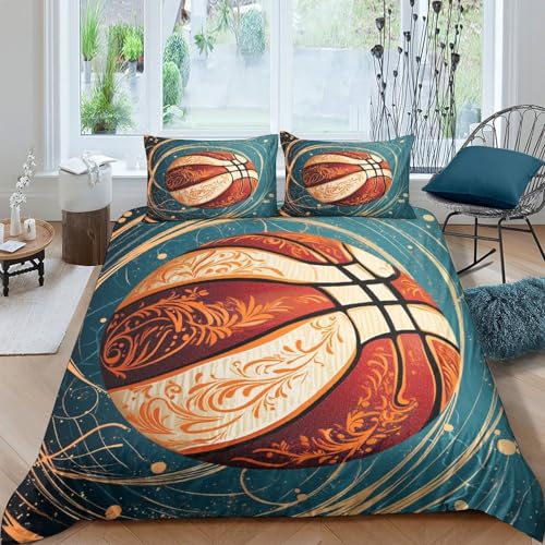 Linge de lit double imprimé 3D baseball en microfibre douce