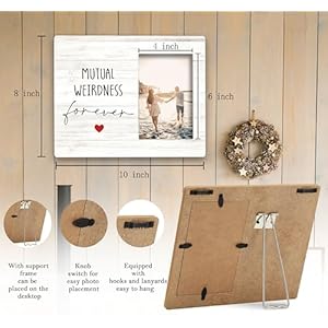 SRADMO Love Gift Picture Photo Frame Couple Gift Photo Frame 10×8 Inch Valentines Day Picture Frame Gift for Couple Boyfriend Girlfriend Wedding Photo Frame I Love You Gift Picture Photo Frame