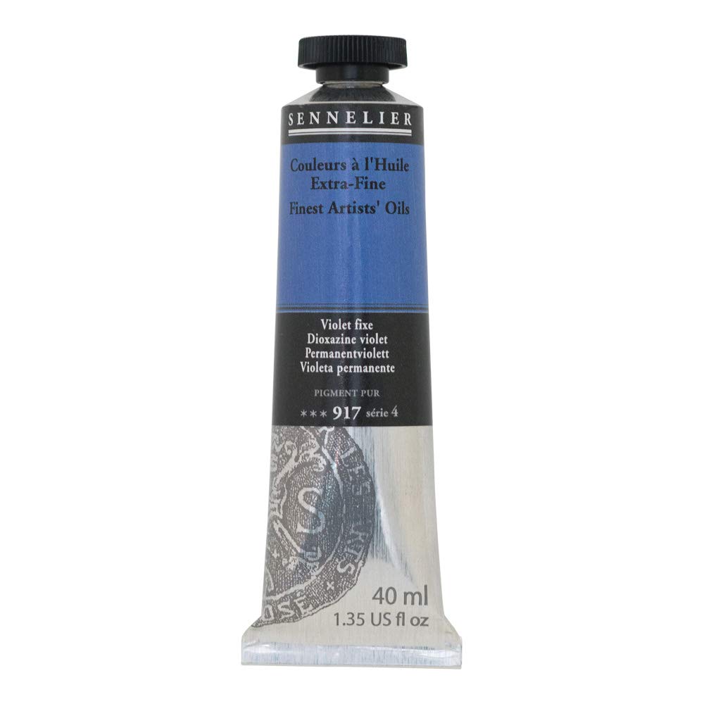 Huile Sennelier Violet de Dioxazine 40ml à fort pouvoir couvrant et éclat durable