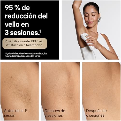 Miniatura 4 de Braun Depiladora Luz Pulsada Silk·expert Pro 5, PL5321, Blanco/Oro
