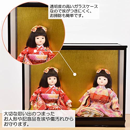 日本人形 高砂人形 ケース付 高砂人形 夫婦円満 陶器製 ディスプレイケース付き - メルカリ