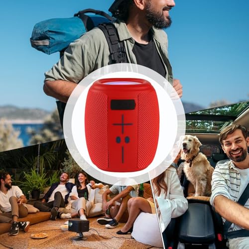 Enceinte portable sans fil Bluetooth avec son stéréo puissant et éclairage RGB - 4