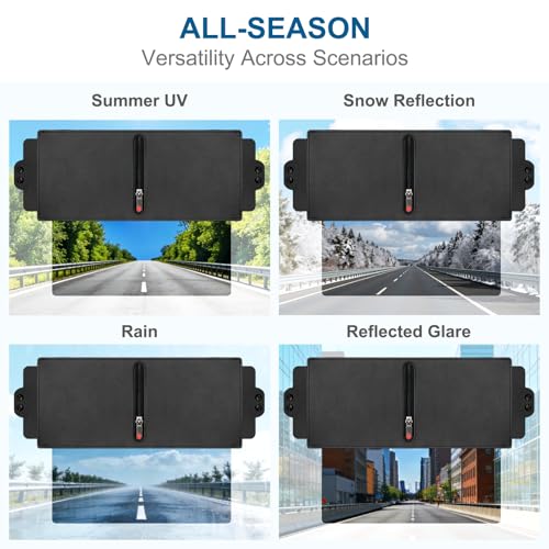 Veharvim UV400 Polarized Anti-Glare Car Sun Visor Extender (Red Zipper) 9.99 + Free Shipping w/ Prime or on 35 + 54% Off Code 1SV02999 - image 6