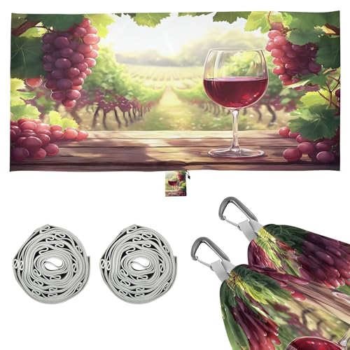 Takiito Grapevines in Wood Hammock 330 lb Capacity Travel Camping Hammock with Tree Straps, Portable Lightweight for Outdoor Beach Backpacking Backyard Patio