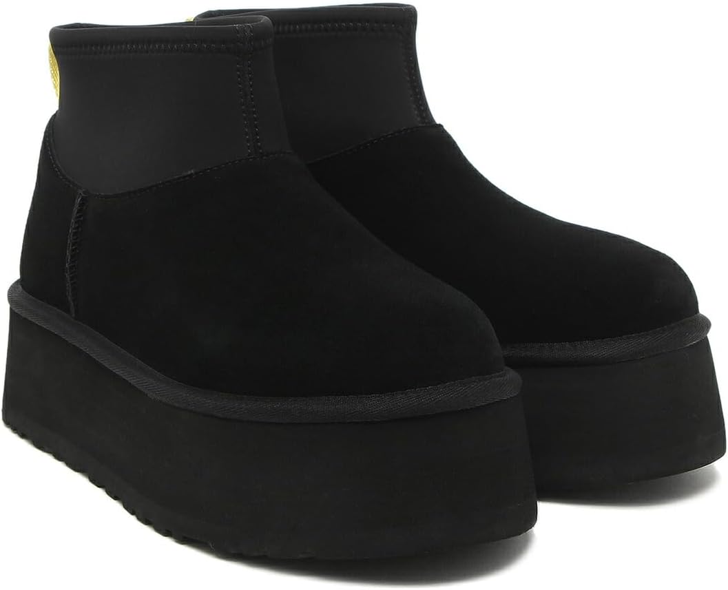 ミシェルマカロン ソックスライク厚底ブーツLサイズ 黒 ミシェル