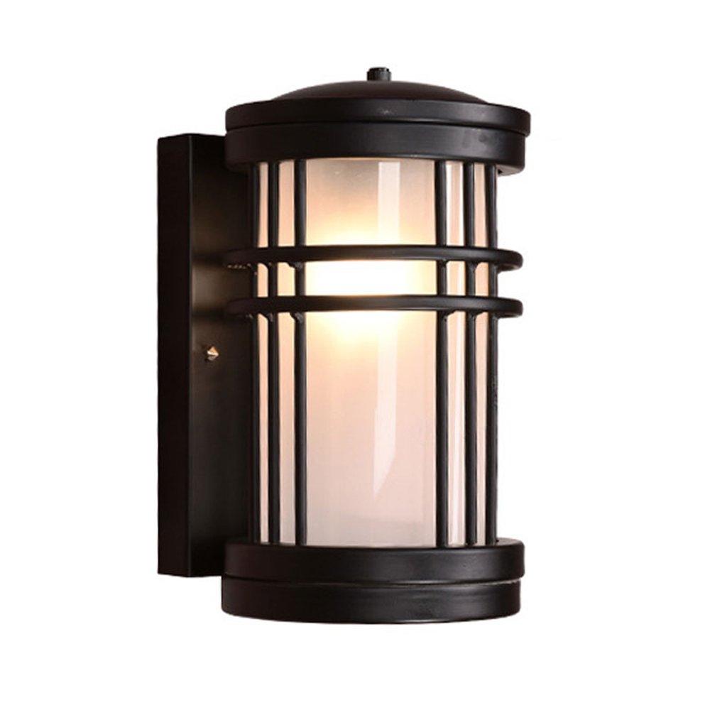 Lampe murale extérieure européenne minimaliste pour jardin et couloir