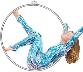 Aro de yoga, kit de aro de acero inoxidable profesional para fitness, equipo de acrobacia para el hogar y baile de yoga