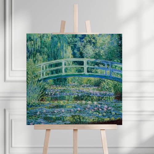 Tableau Monet Nénuphars pour salon zen impression sur toile 60 cm