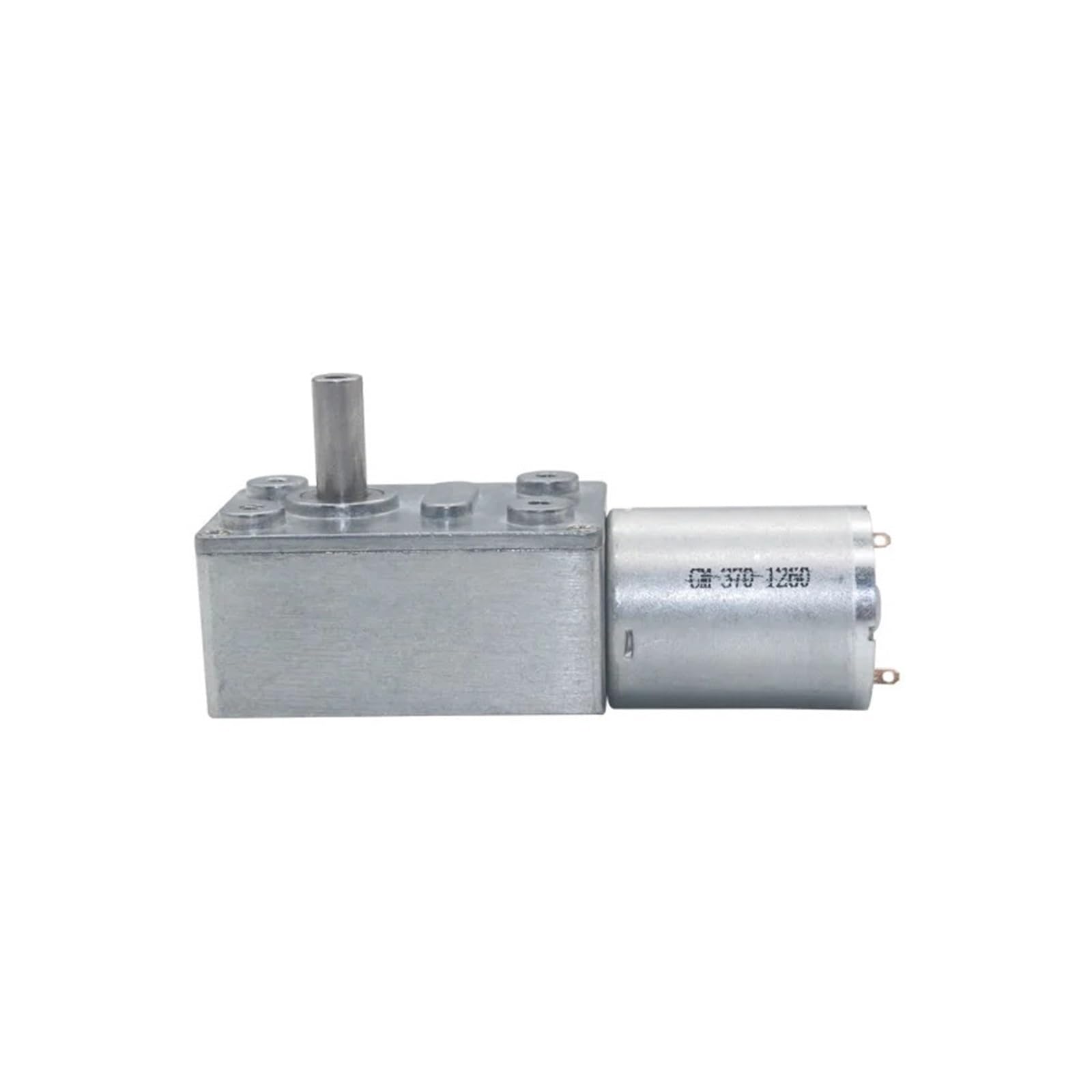ZIDRMTKVK DC24V 2RPM to 150 RPM High Torque Reducer Metal Worm Gear Box Motor Reversible Low Speed ​​Worm JGY370(150 RPM)